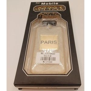 Perfume Bottle 5 IPHONE  PARIS Cover Gold Phone Case Cross-body w/Chain